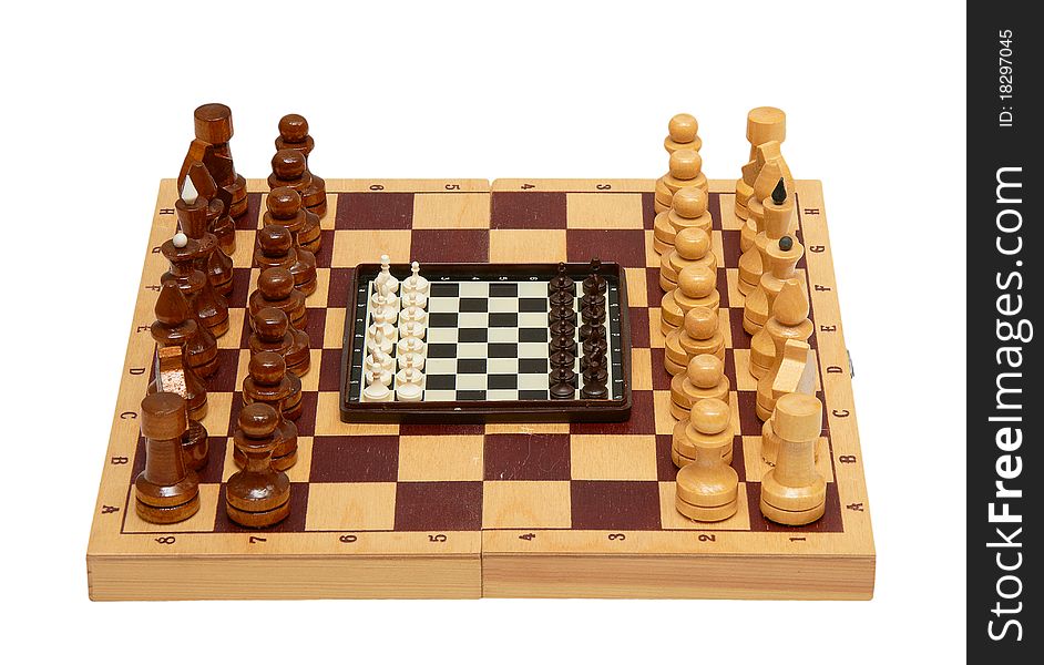 The chess isolated on a white background