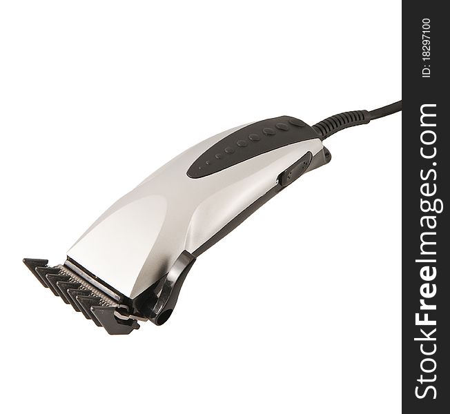 Hair clipper for a hairstyle isolated on a white background. Hair clipper for a hairstyle isolated on a white background