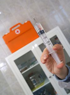 The Syringe Royalty Free Stock Image