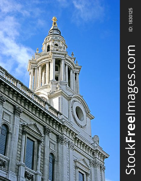 Fragment of St.Paul Cathedral. London. Fragment of St.Paul Cathedral. London