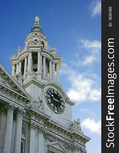 Fragment of St.Paul Cathedral. London. Fragment of St.Paul Cathedral. London