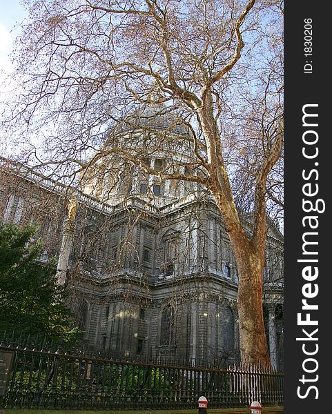 Fragment of St.Paul Cathedral. London. Fragment of St.Paul Cathedral. London