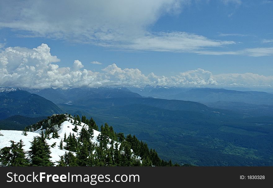 From the top of Mount Pilchuck in Washington, State