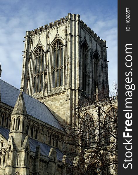 York Minster is an imposing Anglican Gothic cathedral in York, Northern England. It is the seat of the Archbishop of York, and cathedral for the Diocese of York.