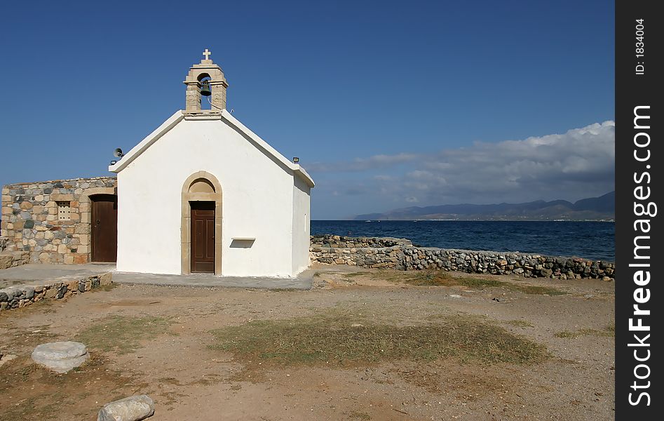 Chapel near the Mediterrenean Sea in Crete. Chapel near the Mediterrenean Sea in Crete