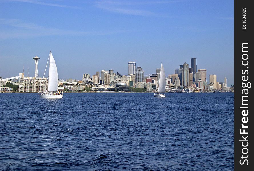 Downtown Seattle from Eliott Bay