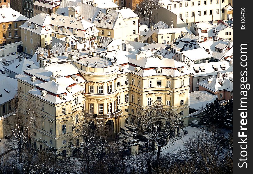 Historic Buildings In Winter