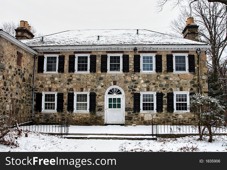 Old stone country english mansion. Old stone country english mansion