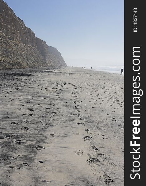 Photo of early sunset at Torrey Pines Beach, California