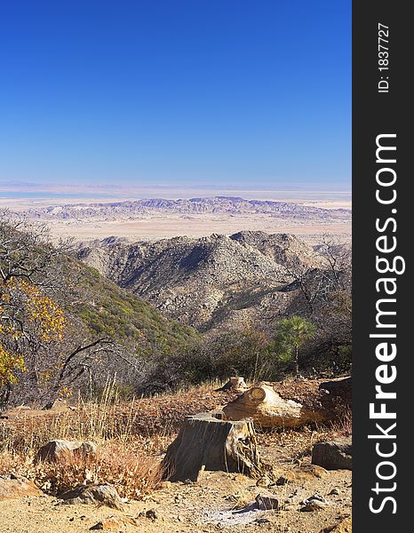 Panorama view of North American desert. Panorama view of North American desert