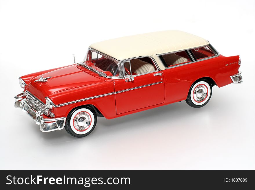 Chevrolet 1955 metal scale toy car #2