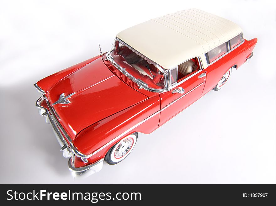 Picture of a 1955 Chevrolet. Taken with extrem wideangel as a highkey picture. Detailed scale model from my brothers toy collection. Picture of a 1955 Chevrolet. Taken with extrem wideangel as a highkey picture. Detailed scale model from my brothers toy collection.