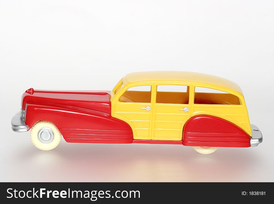 Plastic Toy Car In 40 S 50 S Style Sideview
