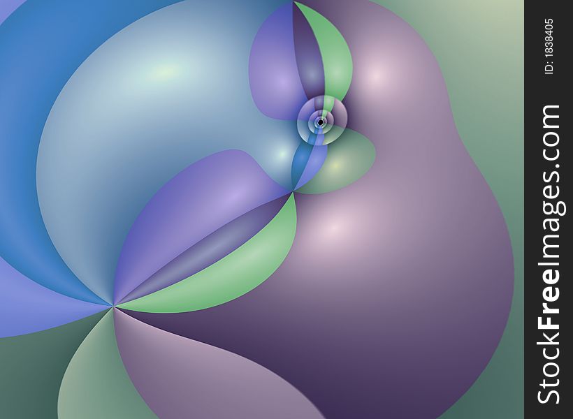 Abstract fractal image resembling the mating ritual of the Schmoo