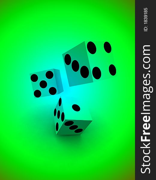 A image of a set of dice that have been thrown, it would be suitable for images based on betting. A image of a set of dice that have been thrown, it would be suitable for images based on betting.