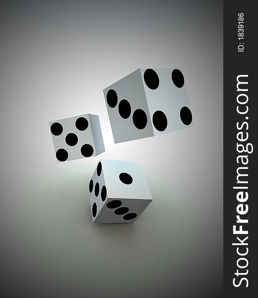 A image of a set of dice that have been thrown, it would be suitable for images based on betting. A image of a set of dice that have been thrown, it would be suitable for images based on betting.