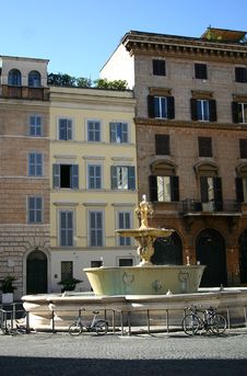 Farnese S Square In Rome Royalty Free Stock Image
