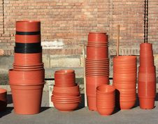 Pots Royalty Free Stock Photo Pots Royalty Free Stock Photo