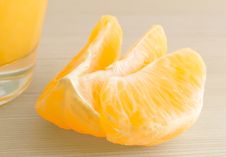 The Slices Of The Orange Close-up. Stock Photo The Slices Of The Orange Close-up. Stock Photo