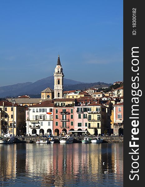 The port of Imperia,Italy