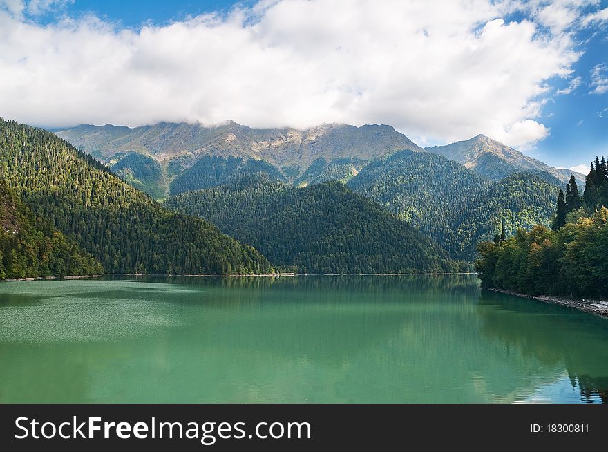 Lake Ritsa. Abkhazia.