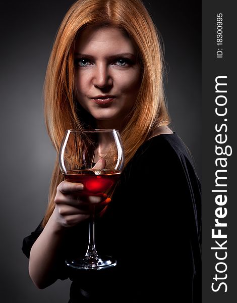 Woman Holding Wine Glass