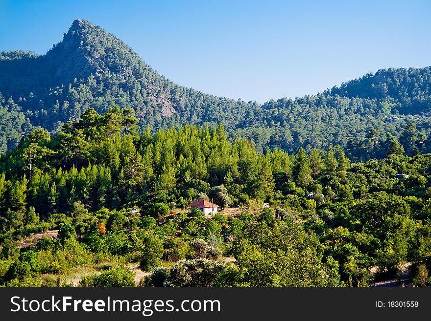 Lonely farm in the Taurus Mountains. Turkey. Lonely farm in the Taurus Mountains. Turkey.