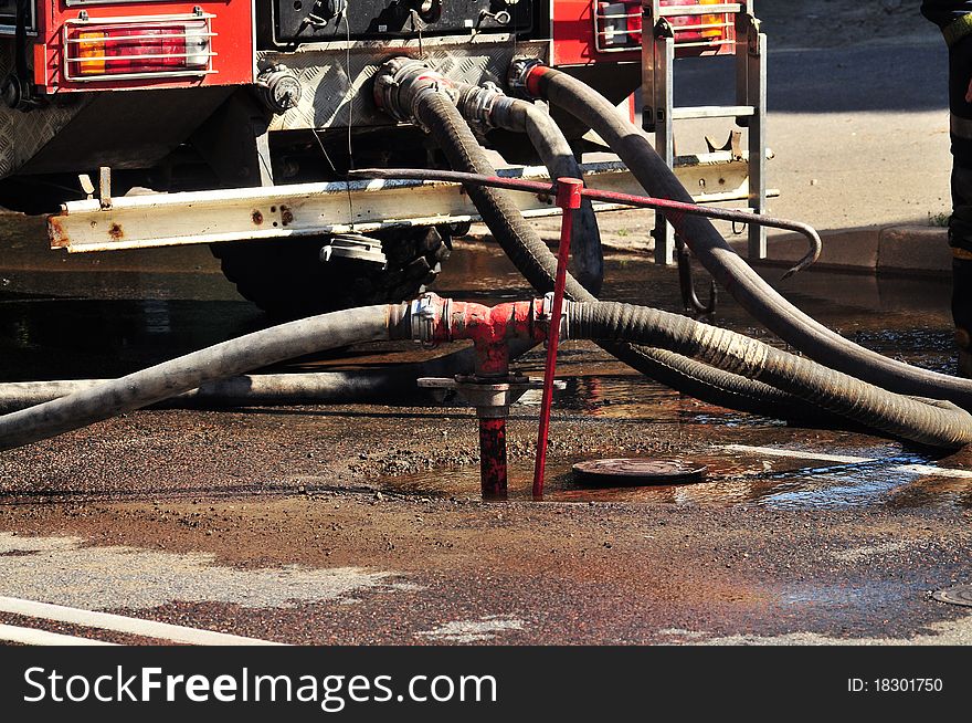 Fire and Rescue Truck in Action