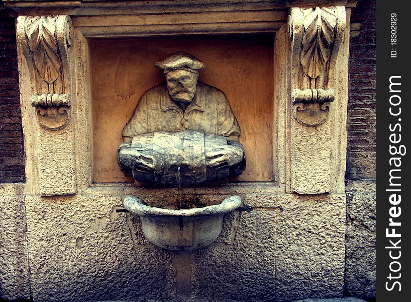 The Fountain of The Porter aka the Facchino Fountain represents a water-seller in his characteristic porters uniform or according to some it is dedicated to the wine carrier. The Fountain of The Porter aka the Facchino Fountain represents a water-seller in his characteristic porters uniform or according to some it is dedicated to the wine carrier.