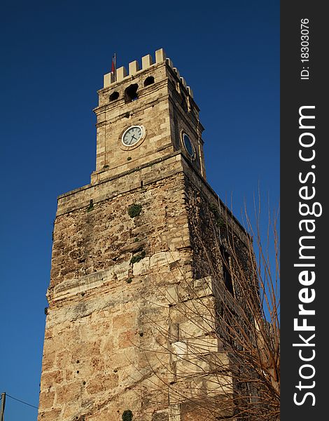 The Clock Tower in Antalya.