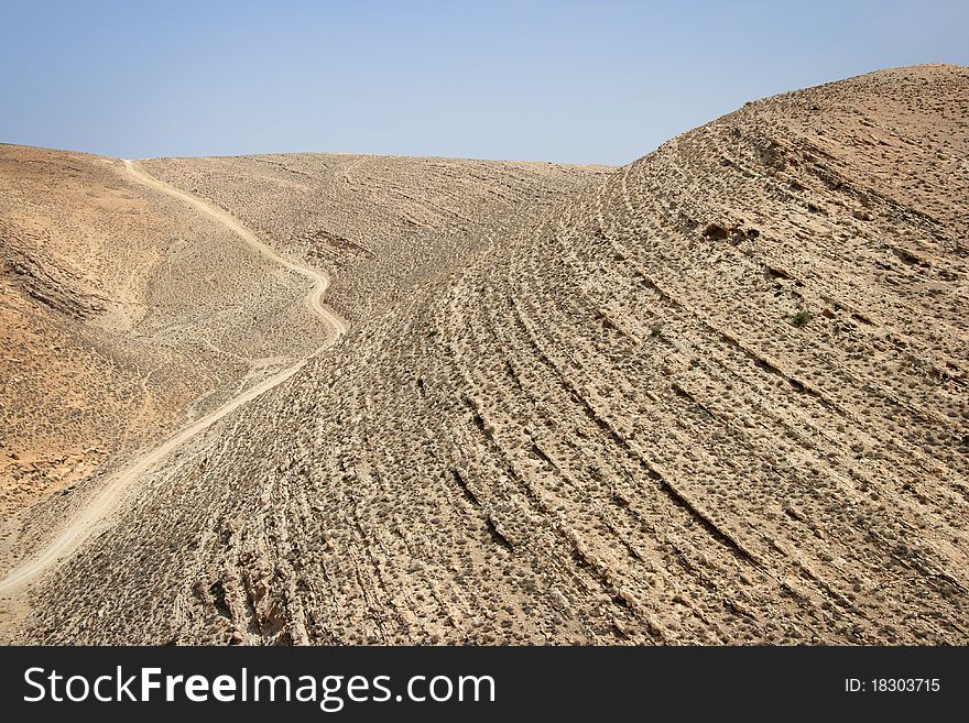 Barren landscape near Petra, Southern Jordan. Barren landscape near Petra, Southern Jordan.