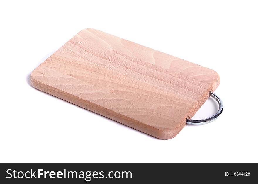 Chopping board on a white background. Chopping board on a white background