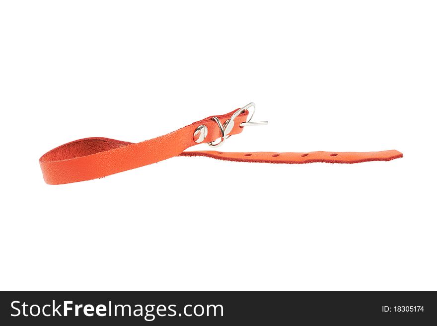 Red Strap, isolated on white. Red Strap, isolated on white.