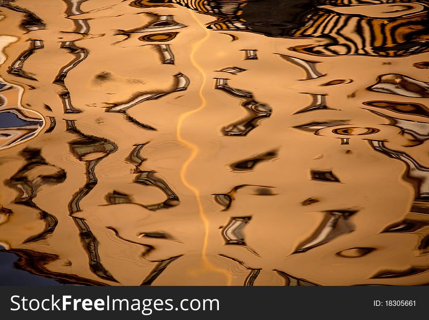 Background - Buildings reflected in the water