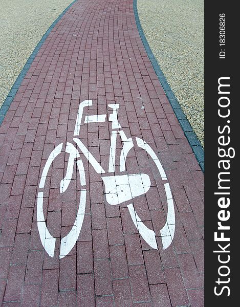 An image of bike path