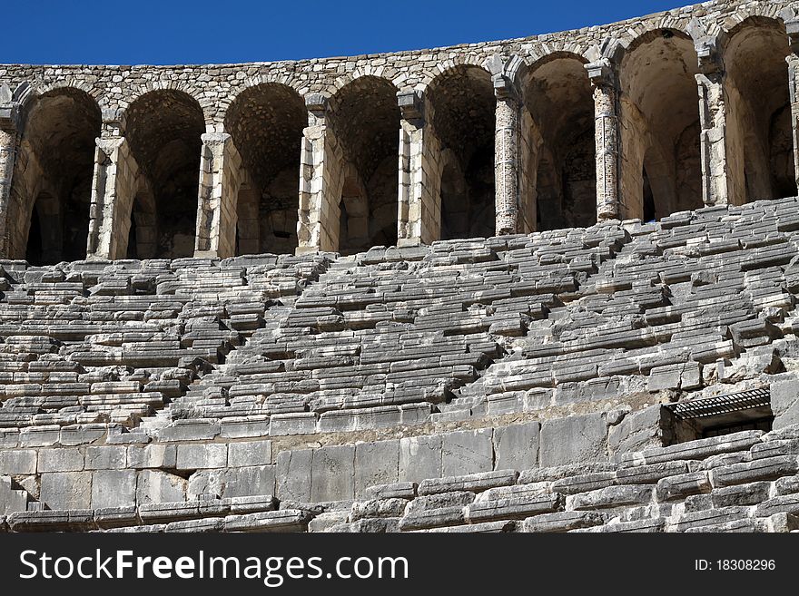 The Roman Theatre in Aspendos, Antalya. The Roman Theatre in Aspendos, Antalya.