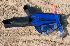 Swimming Flippers And Mask Stock Photography Swimming Flippers And Mask Stock Photography