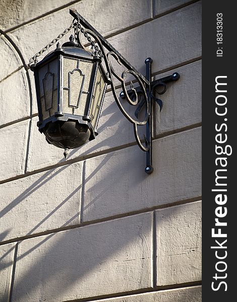 Old street lamp. Photo for Design