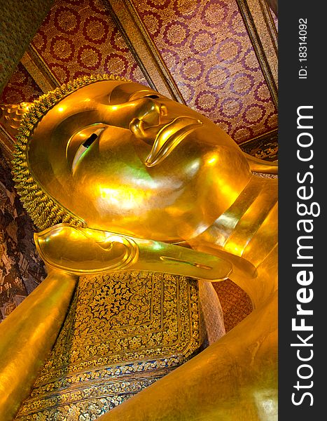 Sleeping Buddha in Bangkok temple