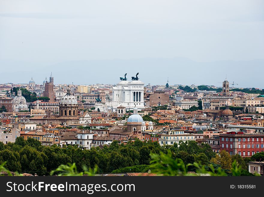 Beautiful view at Rome buildings and Vittorio Emanuelle || Monument in Rome, Italy. Beautiful view at Rome buildings and Vittorio Emanuelle || Monument in Rome, Italy
