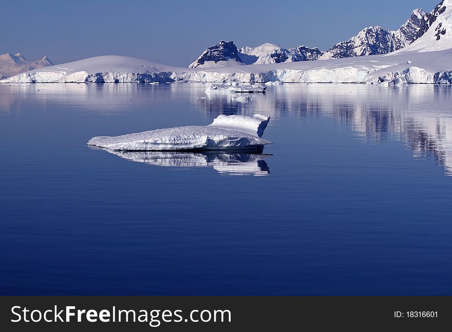 Icebergs and mountains in Antarctica. Icebergs and mountains in Antarctica