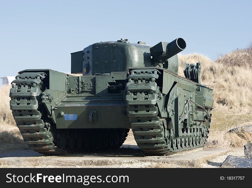 Tank of the landing in Normandy