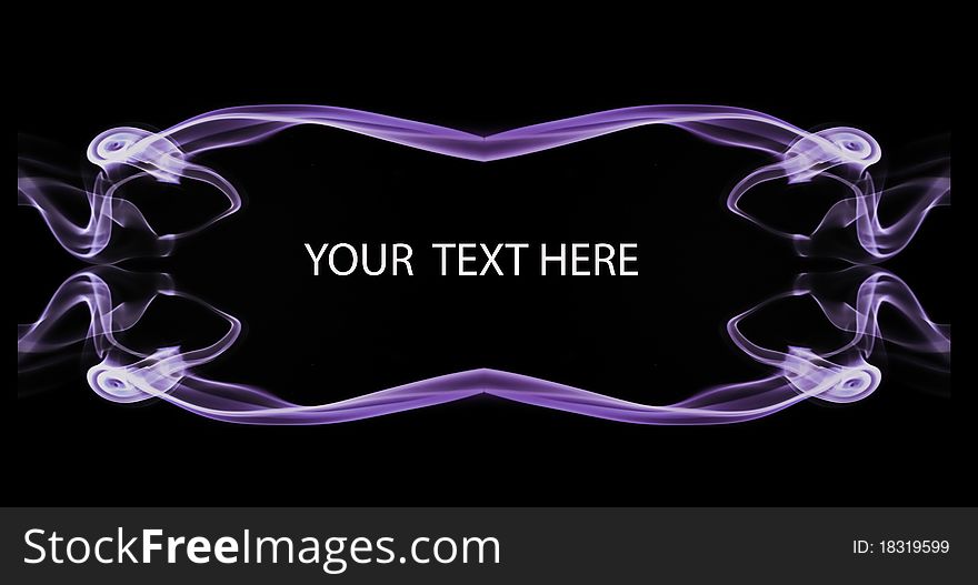 Abstract   frame with space for text on black background. Abstract   frame with space for text on black background