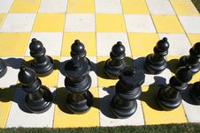 Black Chess Pieces Stock Photography Black Chess Pieces Stock Photography