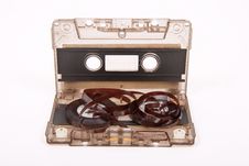 Broken Audio Cassette Stock Photography Broken Audio Cassette Stock Photography