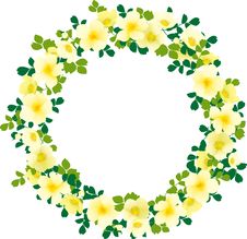 Yellow  Wreath Royalty Free Stock Image