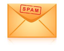 Envelope Icon Inscription Spam. Royalty Free Stock Image Envelope Icon Inscription Spam. Royalty Free Stock Image