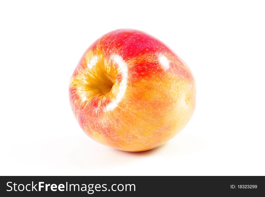 Fresh apple over white background