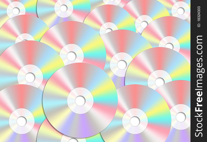 Cd or DVD romes for background