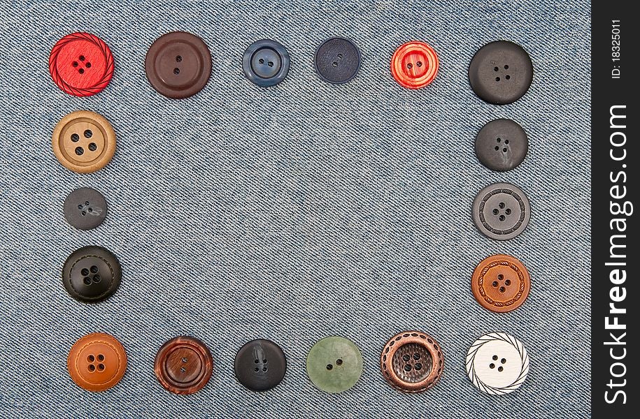 Buttons on jeans. Texture for design